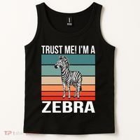 I'm a Zebra Halloween Safari Zoo Zebra Tank Top thumb 2