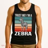 I'm a Zebra Halloween Safari Zoo Zebra Tank Top thumb 3