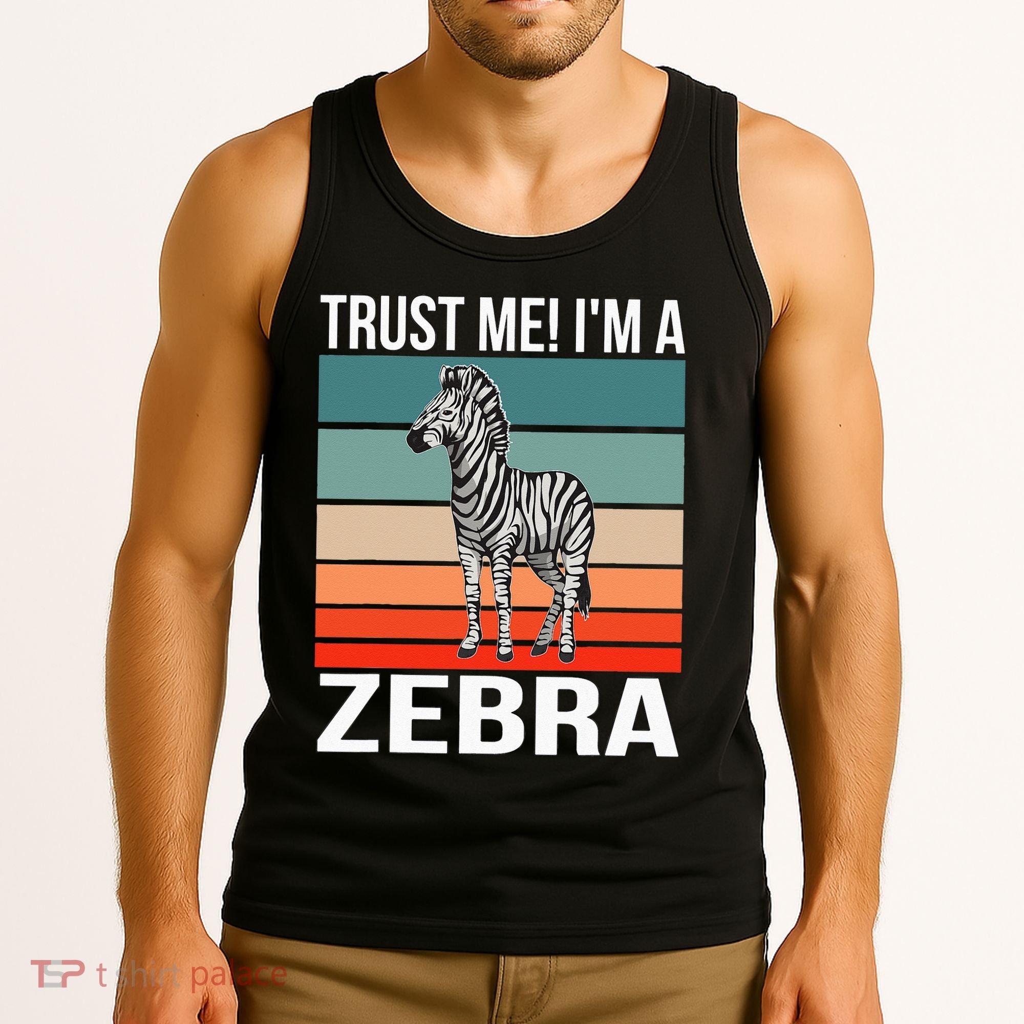 I'm a Zebra Halloween Safari Zoo Zebra Tank Top