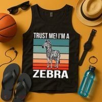 I'm a Zebra Halloween Safari Zoo Zebra Tank Top thumb 4