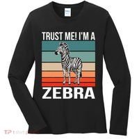 I'm a Zebra Halloween Safari Zoo Zebra Women's Long Sleeve Shirt thumb 0