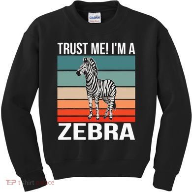 I'm a Zebra Halloween Safari Zoo Zebra Kids Sweatshirt