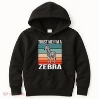 I'm a Zebra Halloween Safari Zoo Zebra Kids Hoodie thumb 0