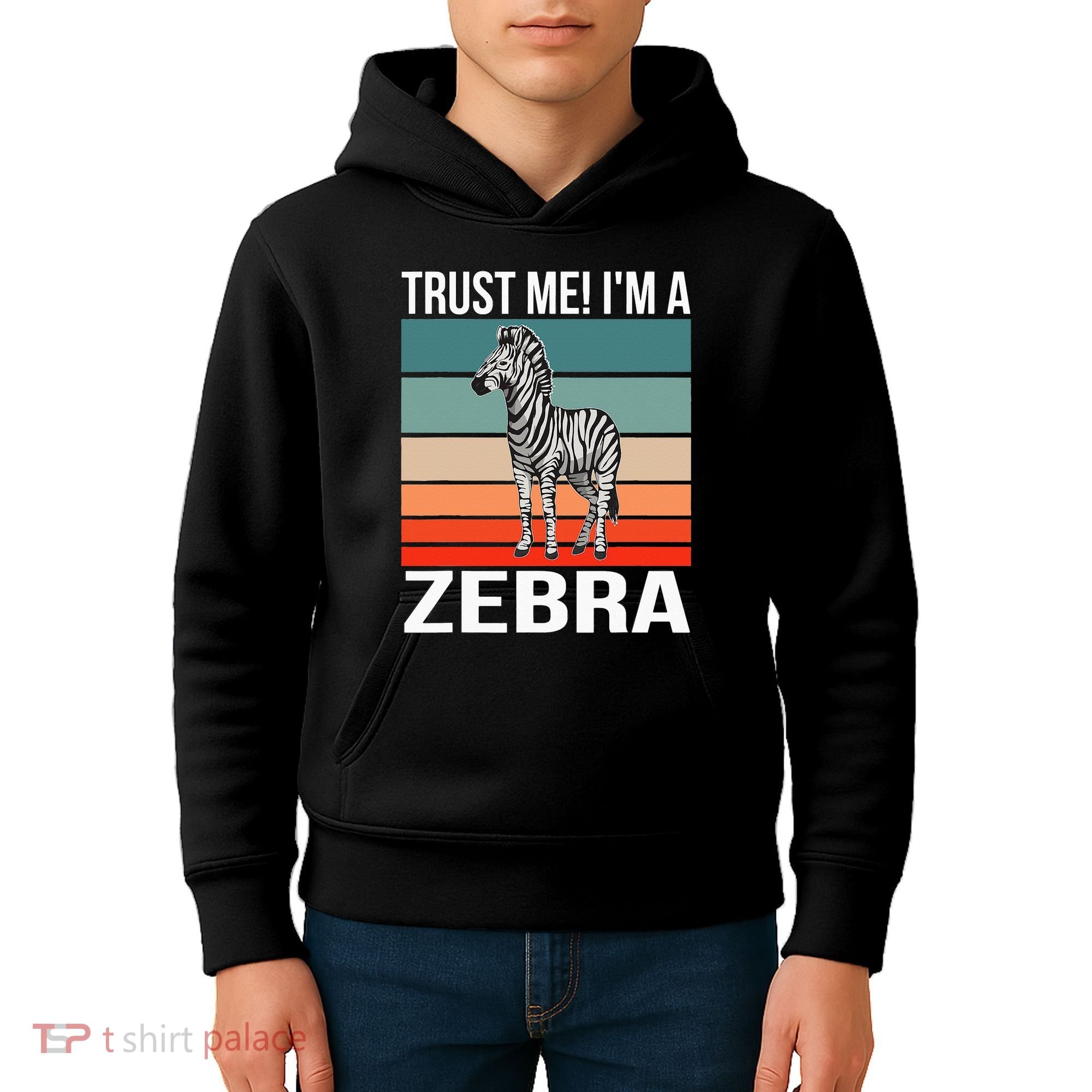 I'm a Zebra Halloween Safari Zoo Zebra Kids Hoodie
