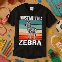 I'm a Zebra Halloween Safari Zoo Zebra Kids T-Shirt thumb 3