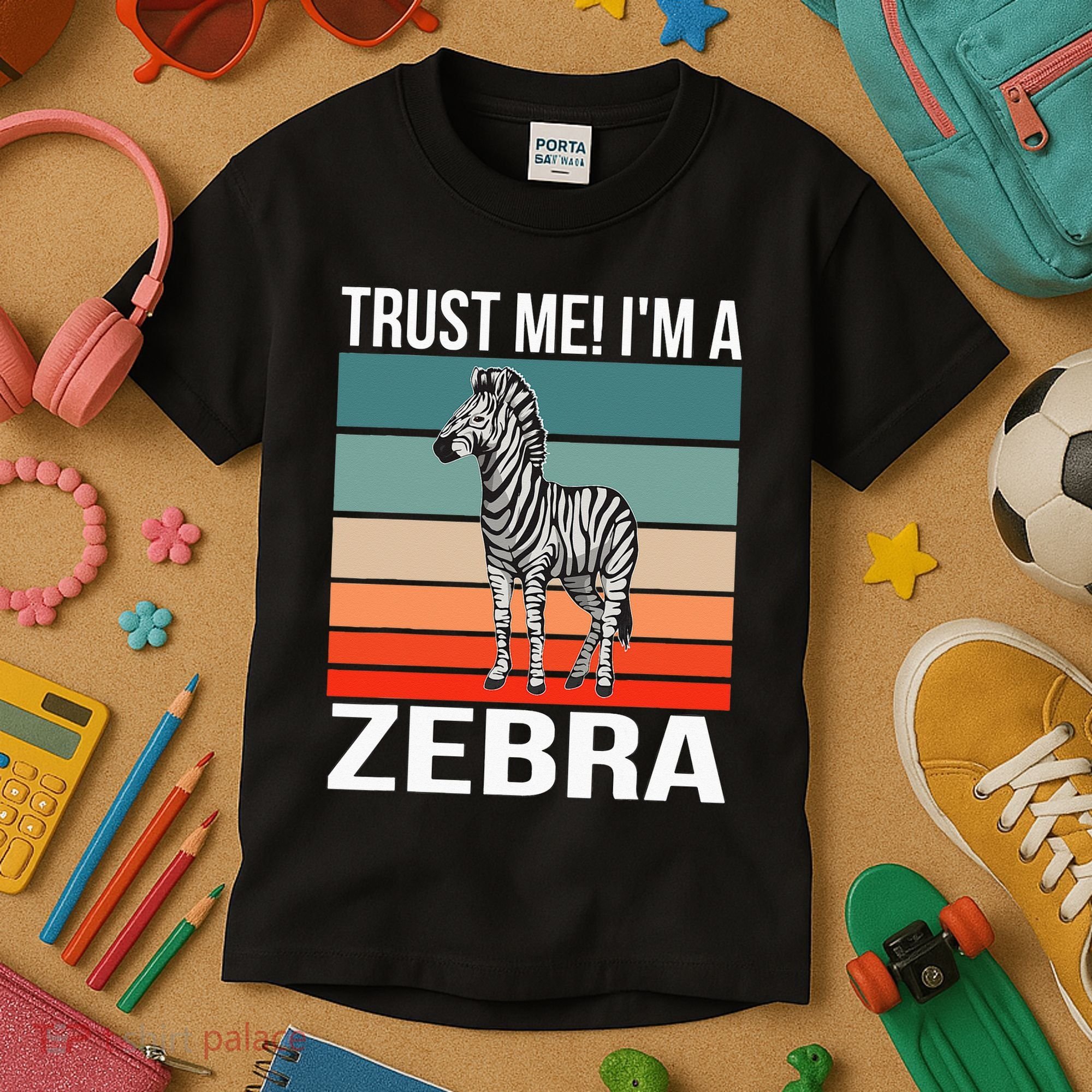 I'm a Zebra Halloween Safari Zoo Zebra Kids T-Shirt