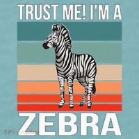 I'm a Zebra Halloween Safari Zoo Zebra Sueded Cloud Jersey T-Shirt thumb 2