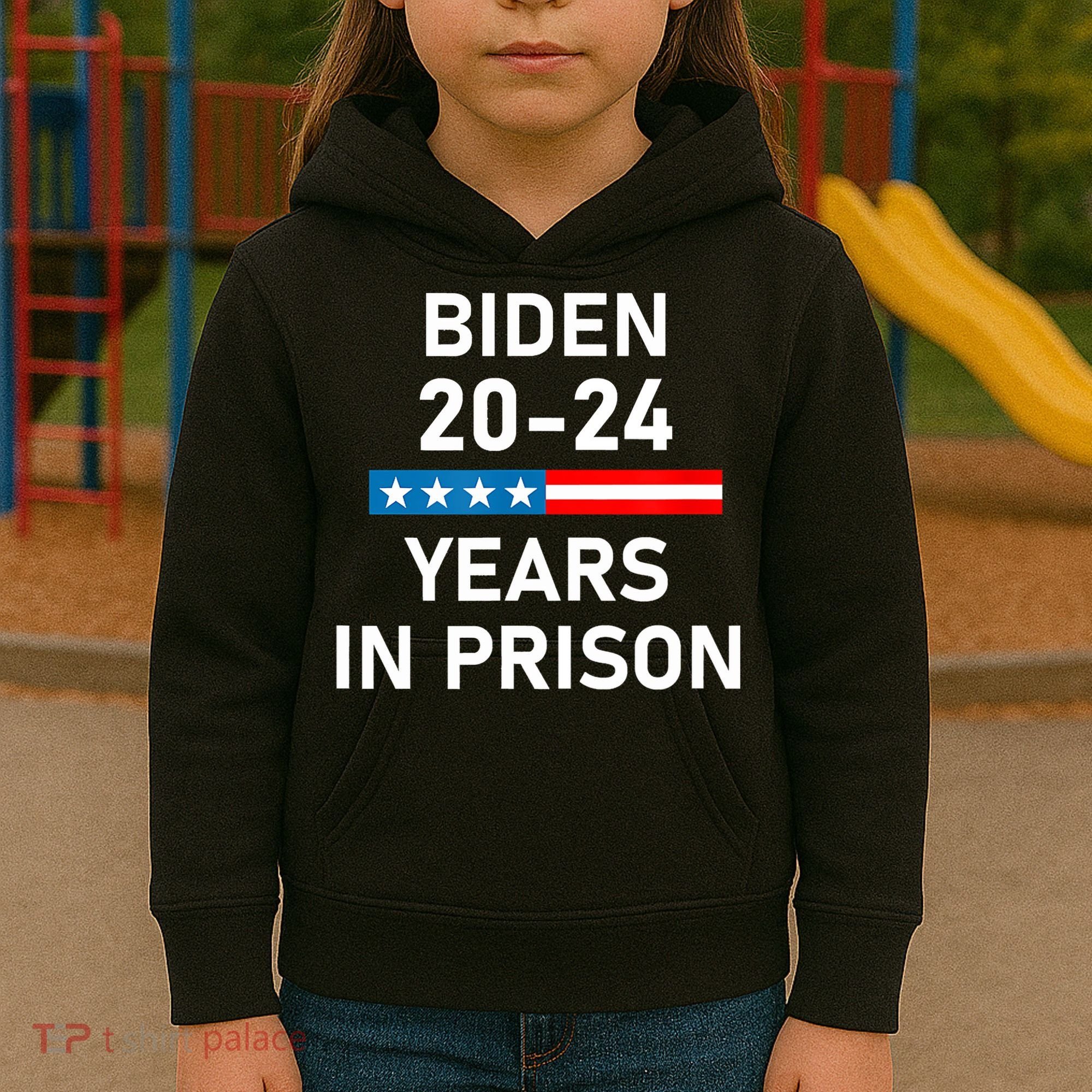 Impeach Biden 2024 Years In Prison Kids Hoodie