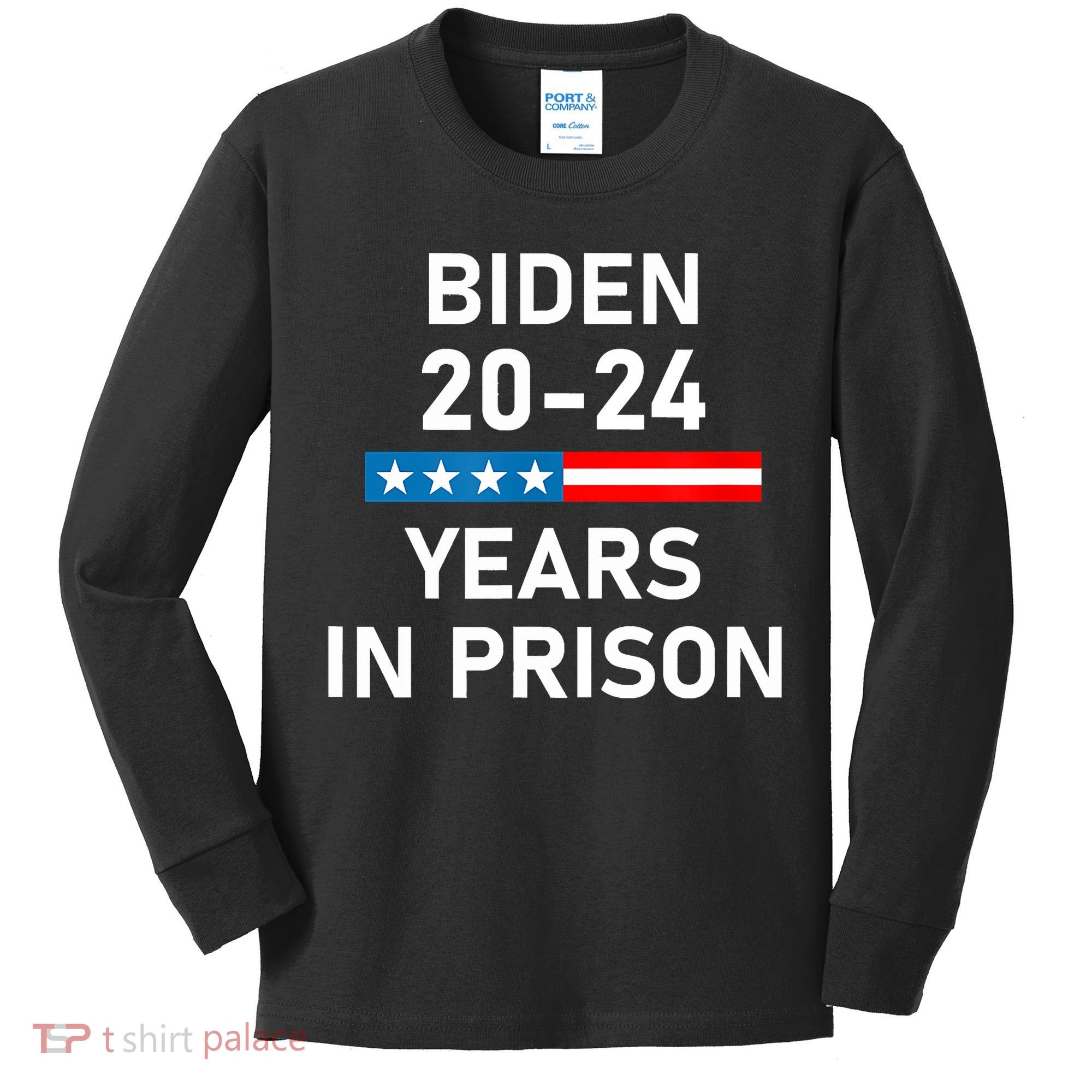 Impeach Biden 2024 Years In Prison Kids Long Sleeve Shirt