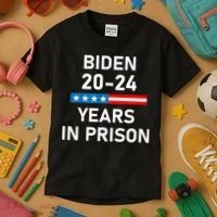 Impeach Biden 2024 Years In Prison Kids T-Shirt thumb 3