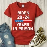 Impeach Biden 2024 Years In Prison Women's T-Shirt thumb 3