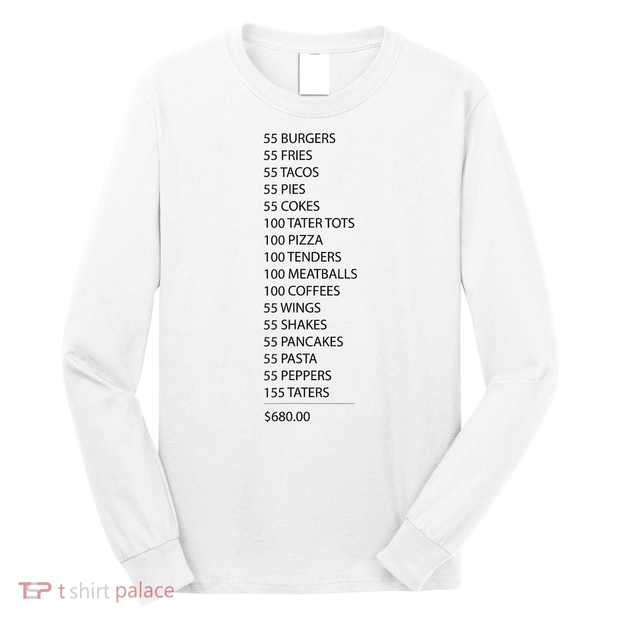 ITYSL Burgers 55 Fries I Think You Should Leave Long Sleeve Shirt