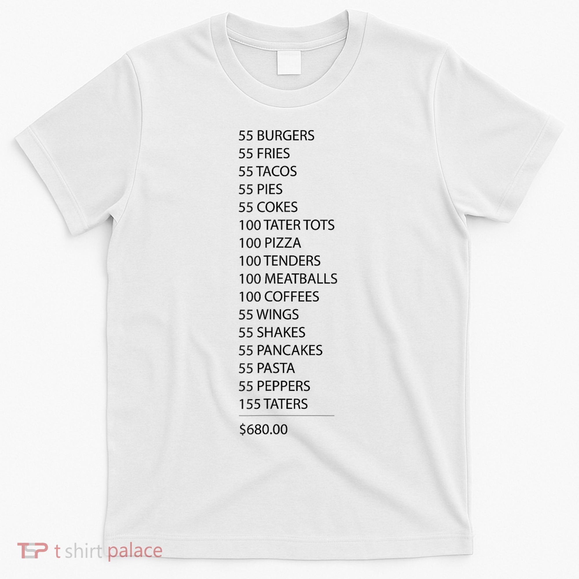 ITYSL Burgers 55 Fries I Think You Should Leave T-Shirt