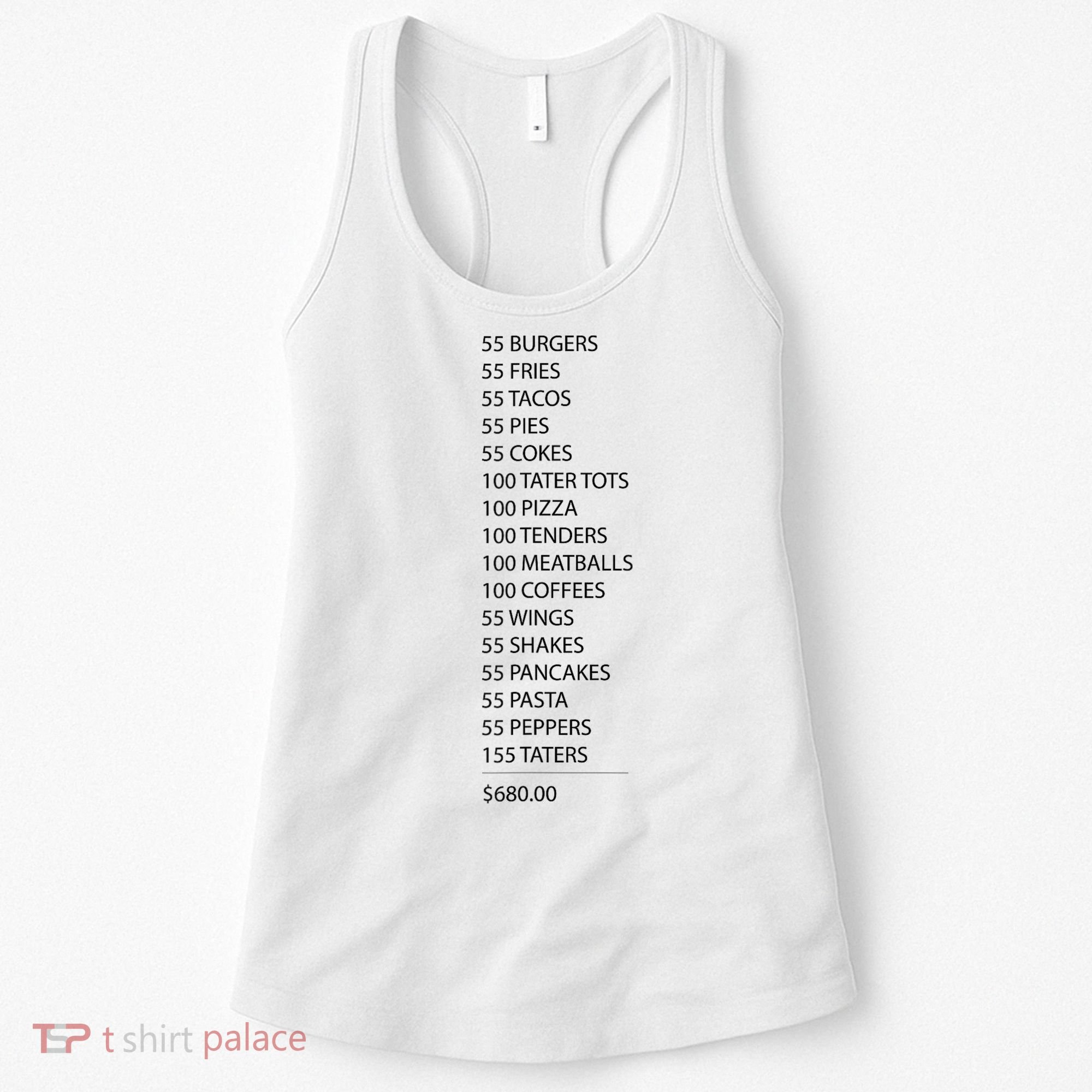 ITYSL Burgers 55 Fries I Think You Should Leave Women's Tank Top
