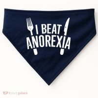 I Beat Anorexia USA-Made Doggie Bandana thumb 0
