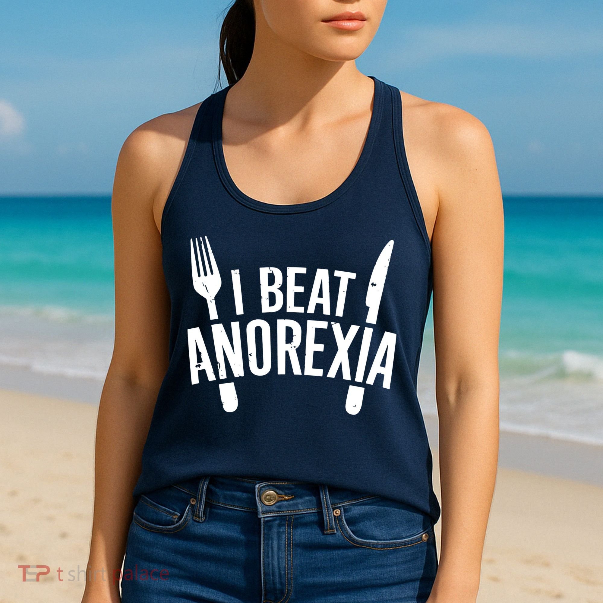 I Beat Anorexia Women's Tank Top