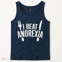 I Beat Anorexia Tank Top thumb 2