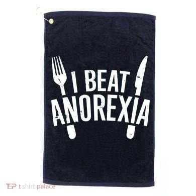 I Beat Anorexia Golf Towel
