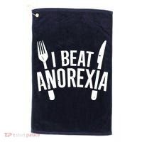 I Beat Anorexia Golf Towel thumb 0