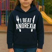 I Beat Anorexia Kids Hoodie thumb 3