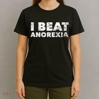 I Beat Anorexia Awareness T-Shirt thumb 4