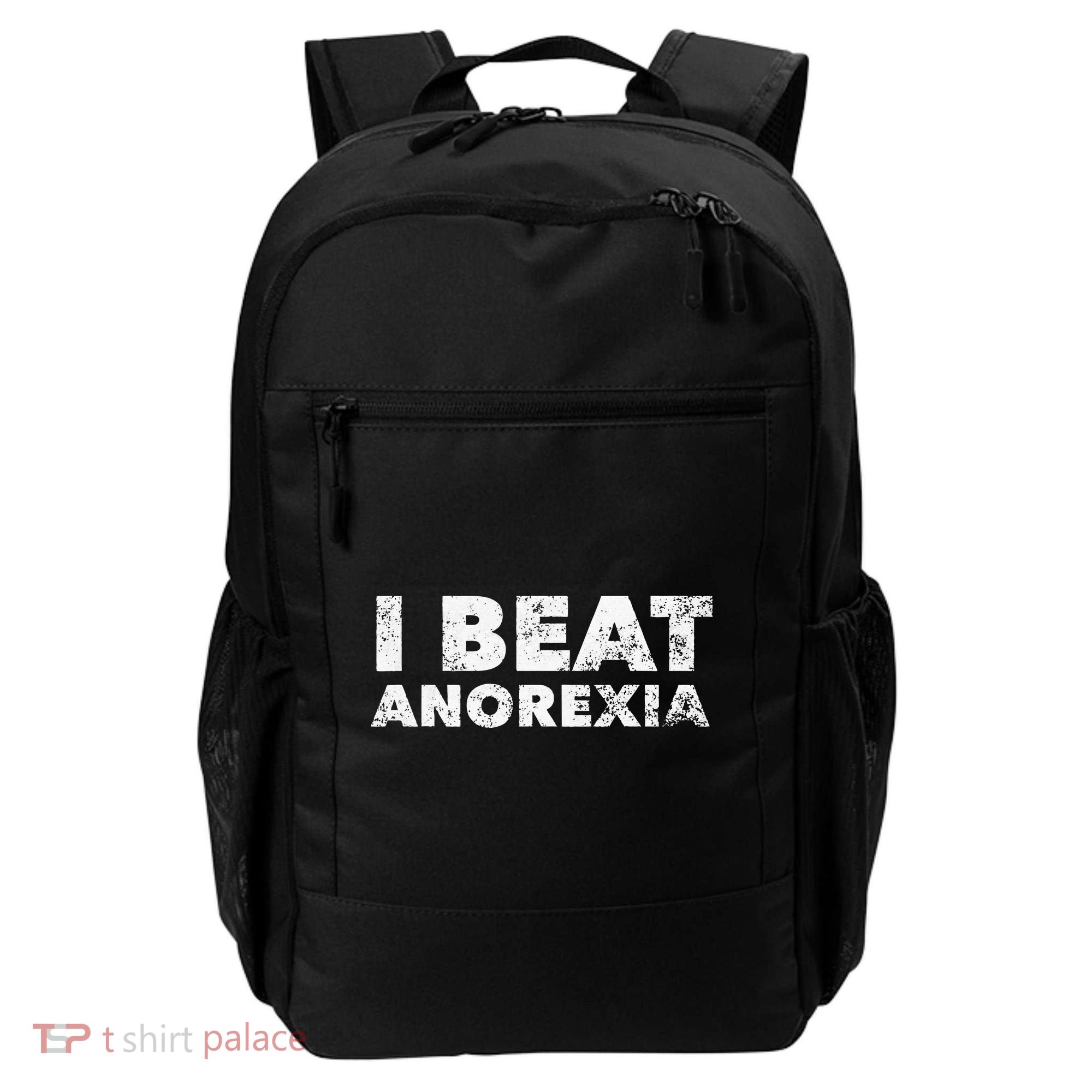 I Beat Anorexia Awareness Backpack