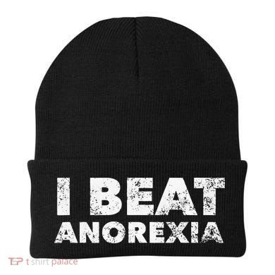 I Beat Anorexia Awareness Beanie