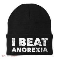 I Beat Anorexia Awareness Beanie thumb 0