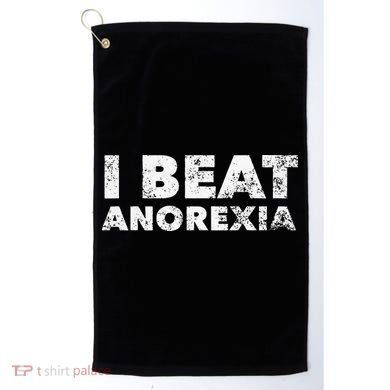 I Beat Anorexia Awareness Golf Towel