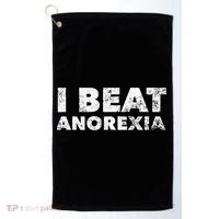 I Beat Anorexia Awareness Golf Towel thumb 0