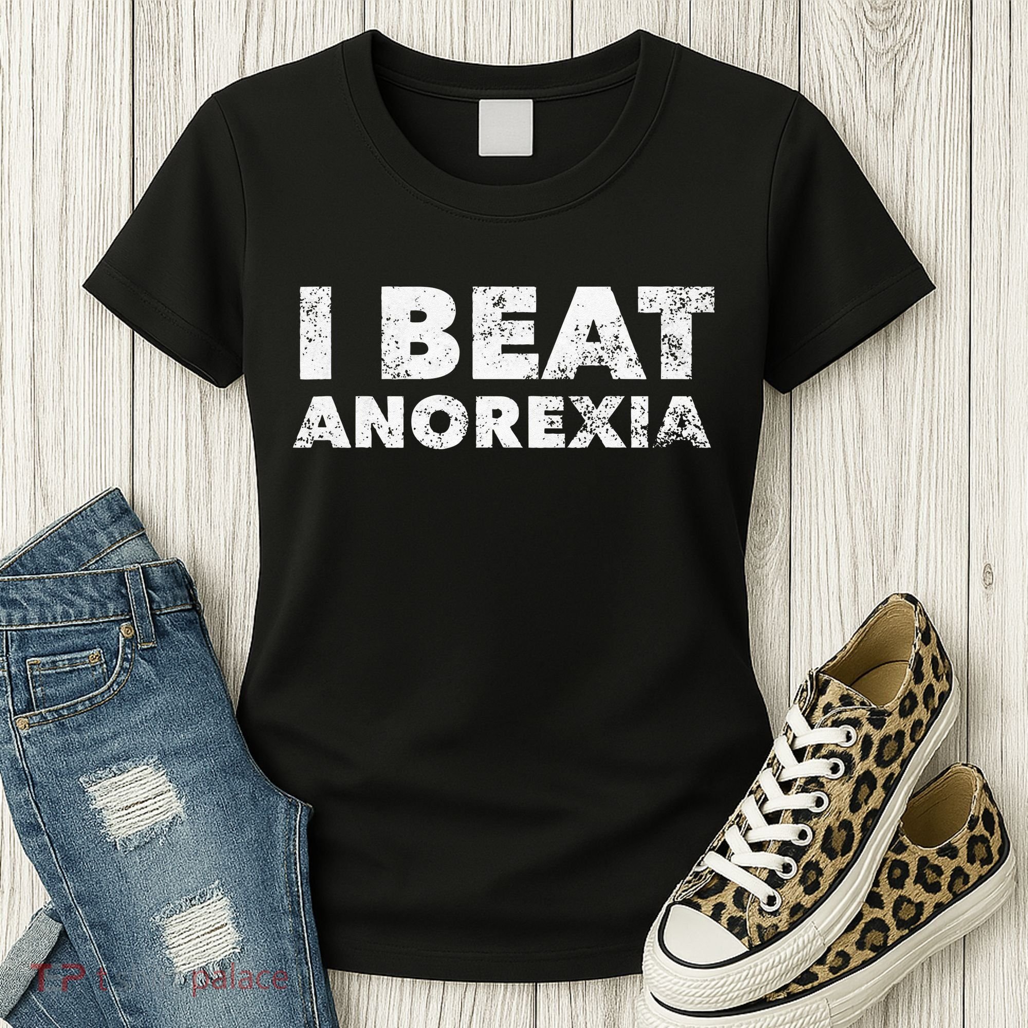 I Beat Anorexia Awareness Women's T-Shirt