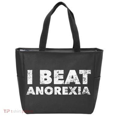 I Beat Anorexia Awareness Tote Bag