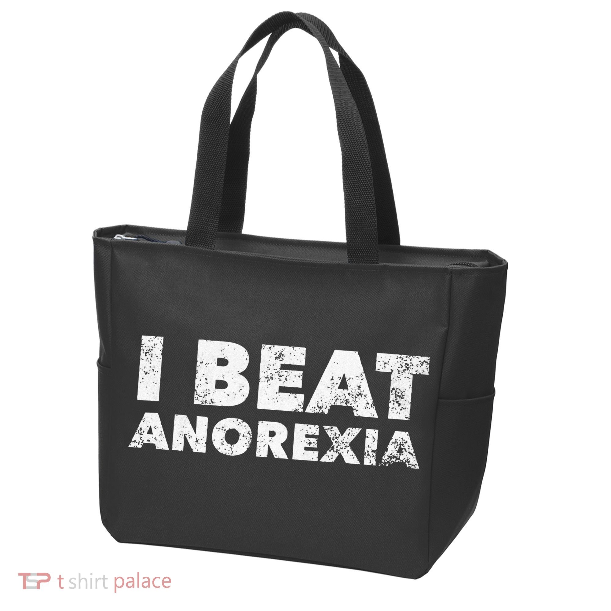 I Beat Anorexia Awareness Tote Bag