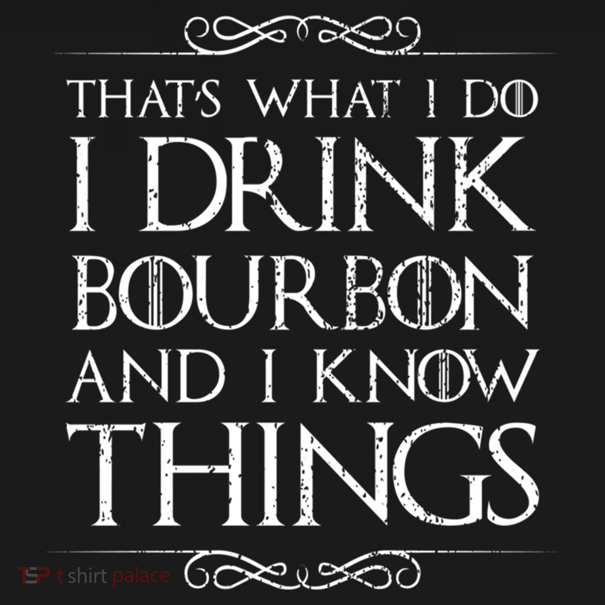 I Bourbon And I Know Things Cute Gift USA-Made Doggie Bandana