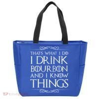 I Bourbon And I Know Things Cute Gift Tote Bag thumb 0