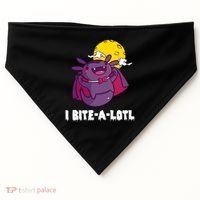 I Bite A Lot Axolotl Funny Halloween Vampire USA-Made Doggie Bandana thumb 0