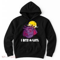 I Bite A Lot Axolotl Funny Halloween Vampire Hoodie thumb 0