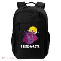 I Bite A Lot Axolotl Funny Halloween Vampire Backpack thumb 0