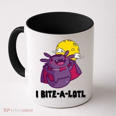 I Bite A Lot Axolotl Funny Halloween Vampire Coffee Mug