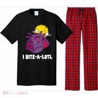 I Bite A Lot Axolotl Funny Halloween Vampire Pajama Set thumb 0