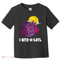 I Bite A Lot Axolotl Funny Halloween Vampire Toddler T-Shirt thumb 0