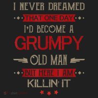 I'd Become A Grumpy Old Man Golf Towel thumb 3