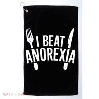 I Beat Anorexia Golf Towel thumb 0