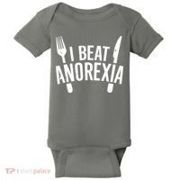 I Beat Anorexia Baby Bodysuit thumb 0