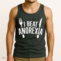 I Beat Anorexia Tank Top thumb 3