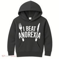 I Beat Anorexia Kids Hoodie thumb 0