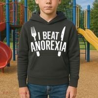 I Beat Anorexia Kids Hoodie thumb 2