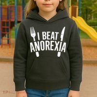 I Beat Anorexia Kids Hoodie thumb 3