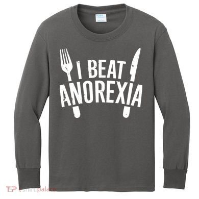 I Beat Anorexia Kids Long Sleeve Shirt