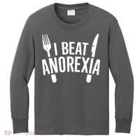I Beat Anorexia Kids Long Sleeve Shirt thumb 0